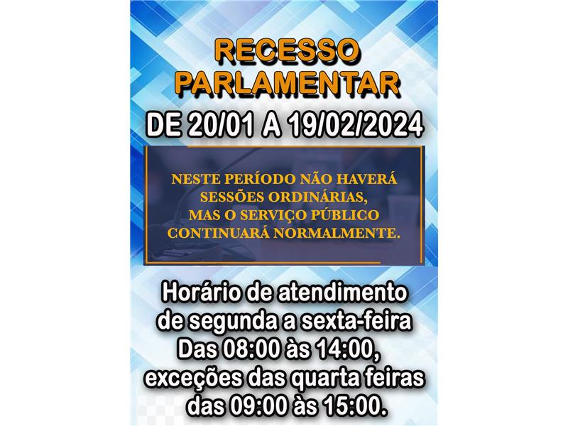Decreto Legislativo nº 100/2024, de 12 de janeiro de 2024 -Recesso Parlamentar